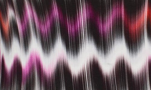 Liverpool Los Angeles Abstract Print Boat Neck Long Sleeve Top In Multi