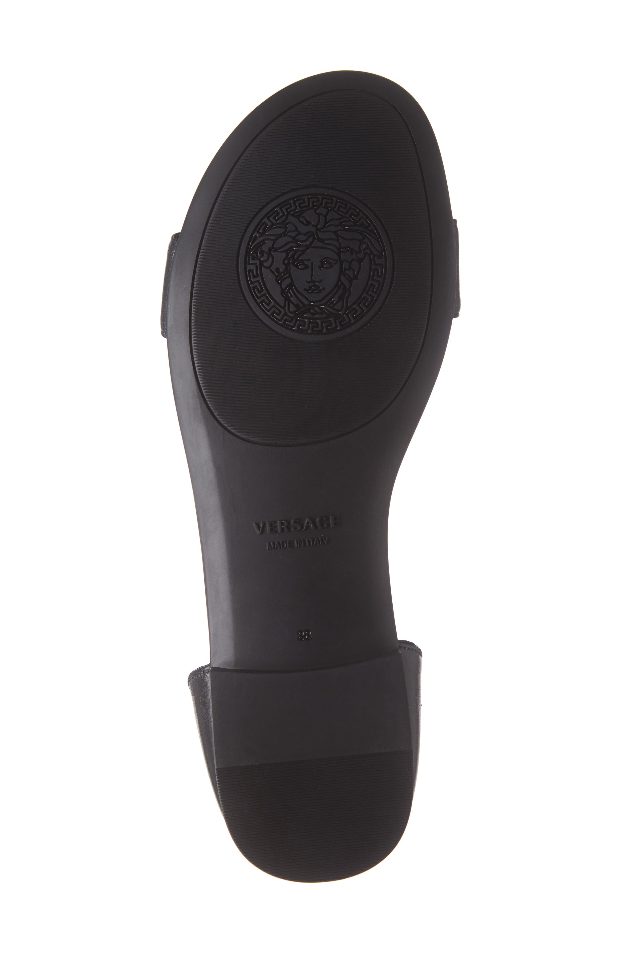 Versace First Line Ankle Strap Sandal, Alternate, color, 