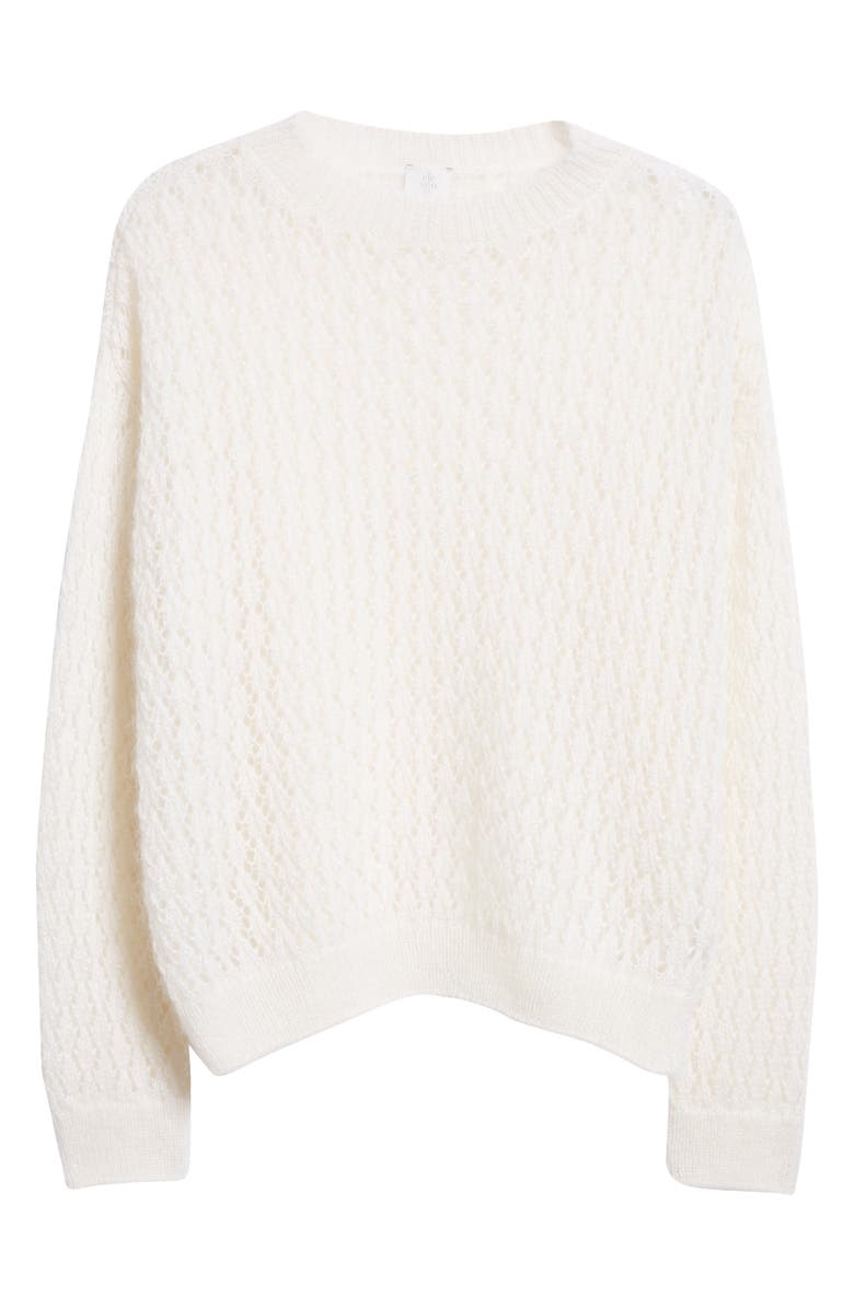 Eleventy Open Stitch Mohair & Silk Sweater, Alternate, color, 