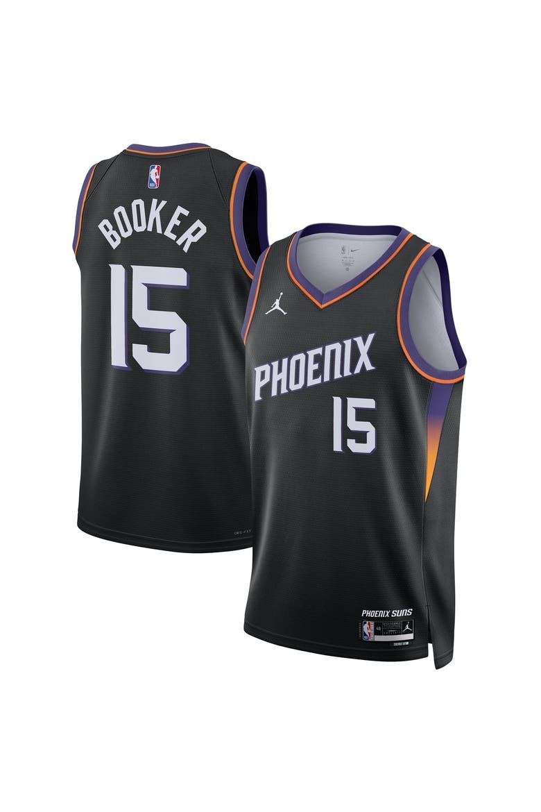 Unisex Jordan Brand Devin Booker Black Phoenix Suns Swingman Jersey - Statement Edition, Main, color, Black