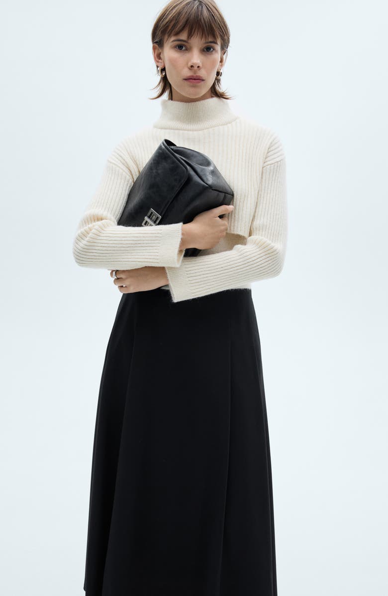 MANGO Flare Maxi Skirt, Alternate, color,