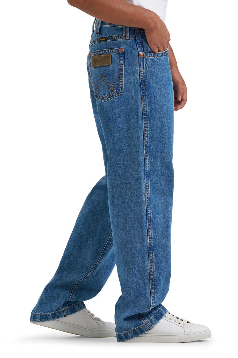 Relaxed Leg Mid Rise Jeans, Alternate, color, COWBOY FADE