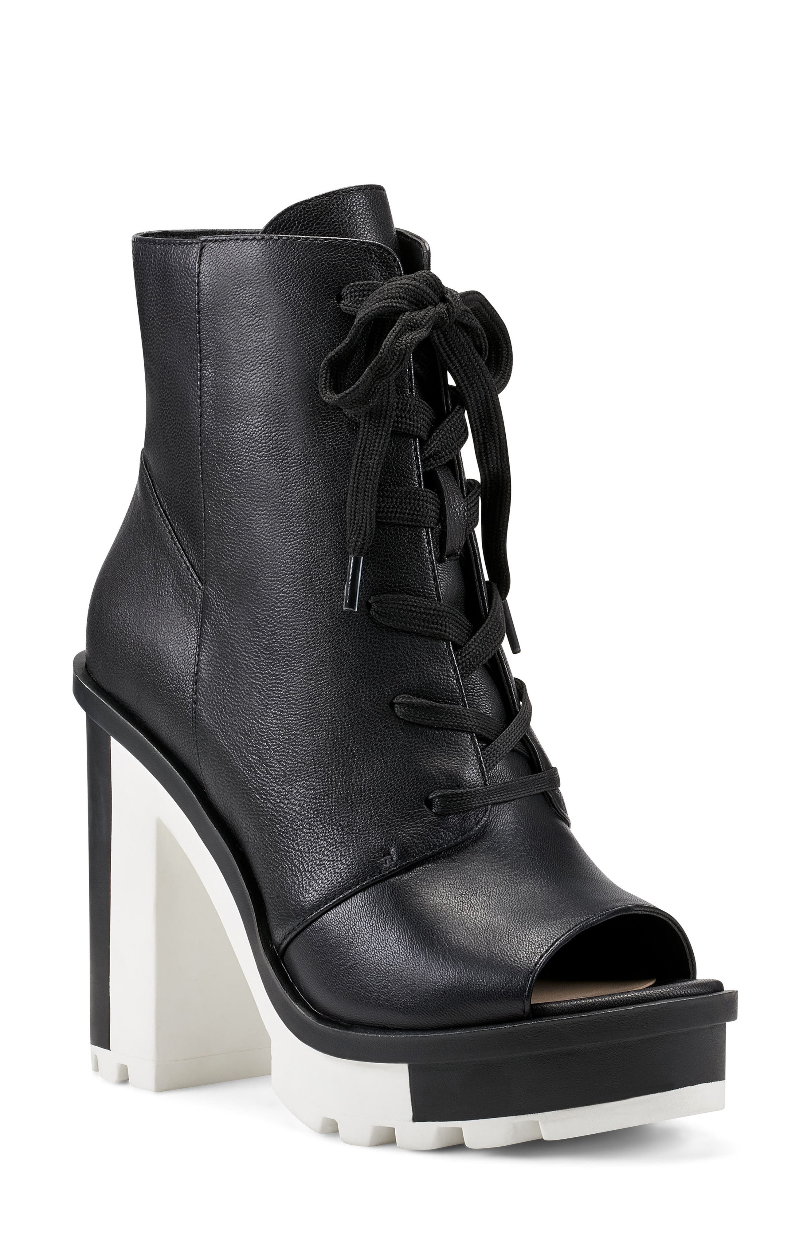Jessica Simpson Lizzah Open Toe Platform Bootie, Main, color, 