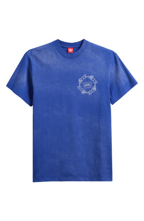 Icecream Landslide Logo Graphic T-shirt In Blue