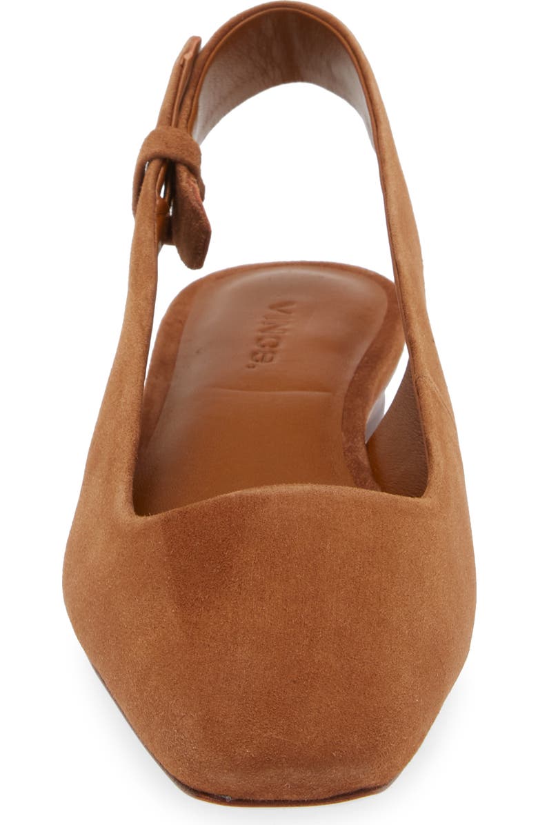 Vince Vida Slingback Flat, Alternate, color, Dark Caramel