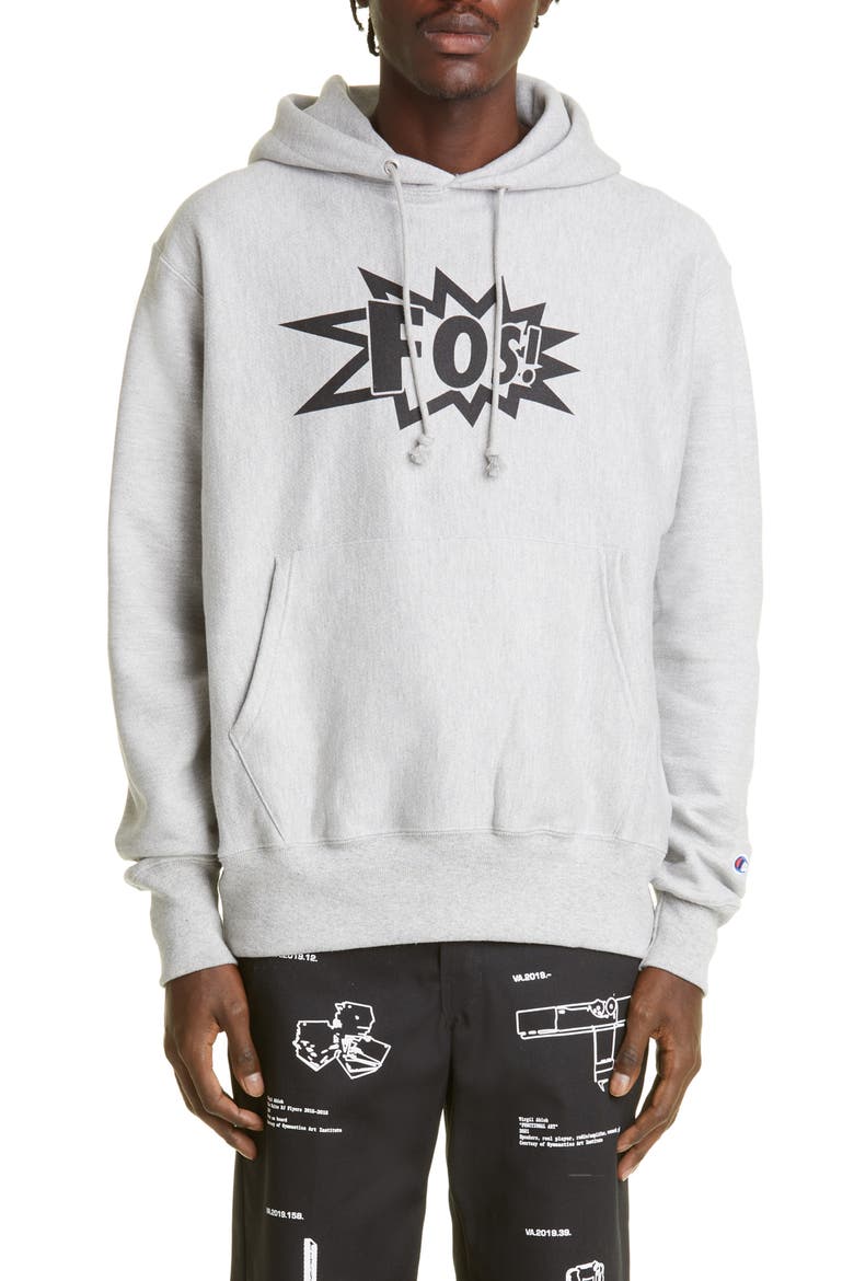 Gender Inclusive Virgil Abloh 'Figures of Speech' Cotton Blend Graphic Hoodie, Main, color, GREY