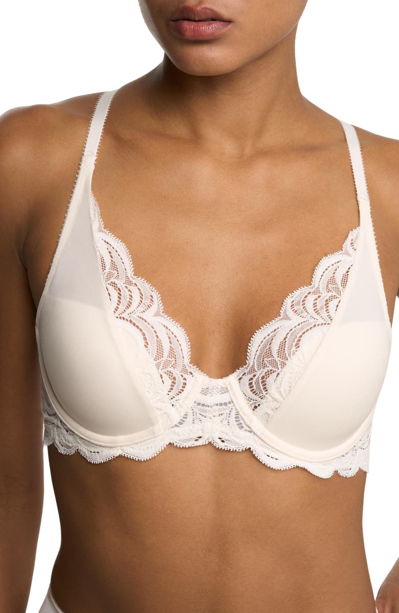 Natori Persuasion Lace Convertible Plunge T-Shirt Bra, Alternate, color, 