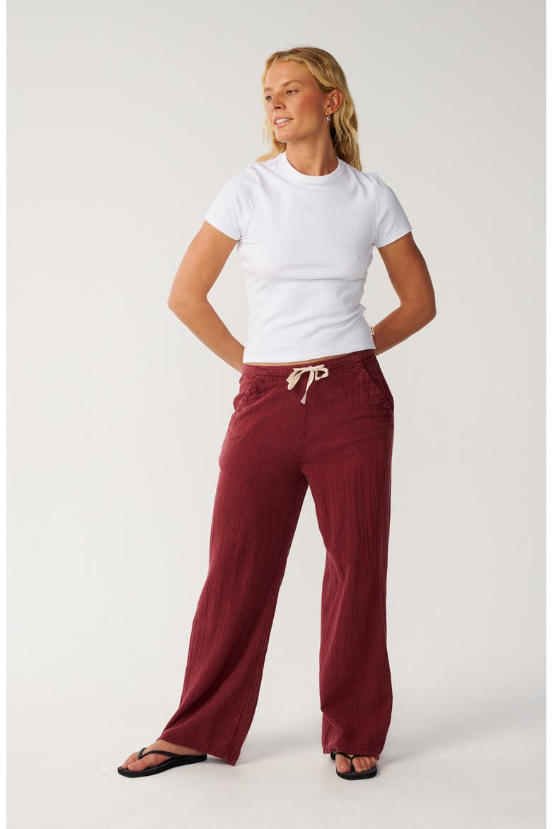 Classic Surf Wide Leg Pants, Alternate, color, PLUM