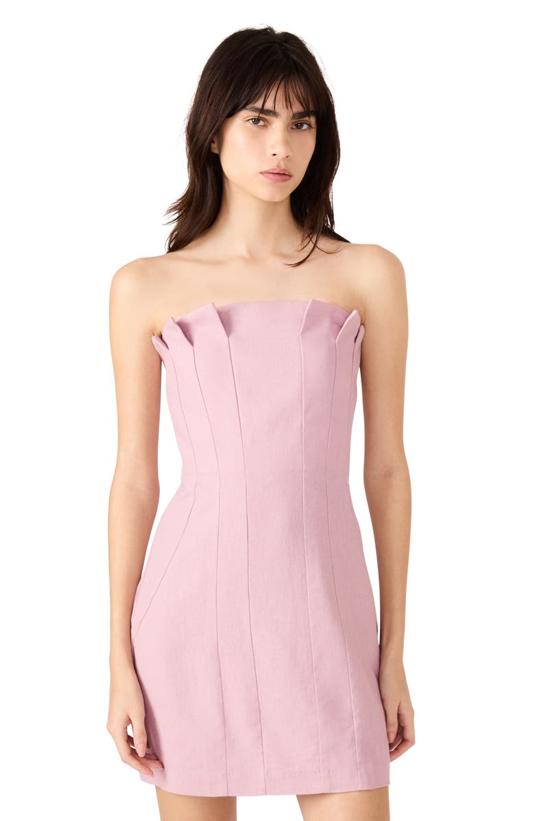 Steve Madden Luciella Strapless Minidress, Alternate, color, Mauve Shadows