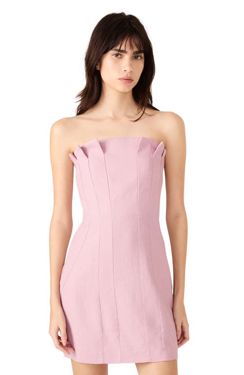 Steve Madden Luciella Strapless Minidress In Pink