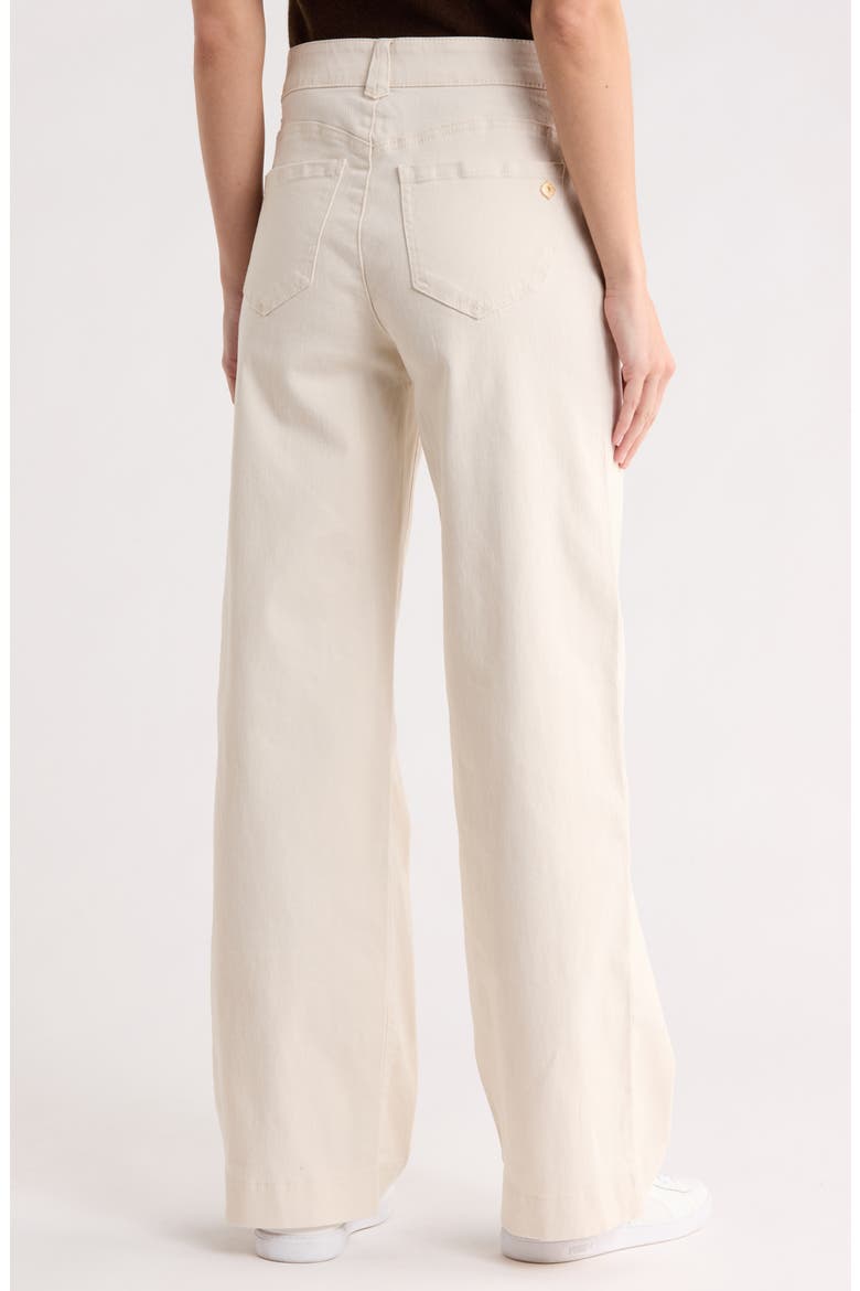 'Ab'solution High Waist Wide Leg Jeans, Alternate, color, BLANCHED ALMOND