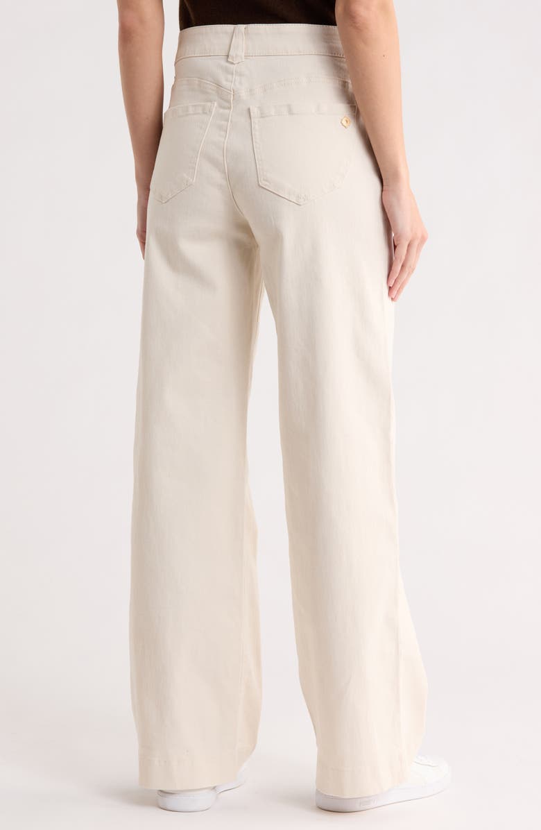 Democracy 'Ab'solution High Waist Wide Leg Jeans, Alternate, color, Blanched Almond