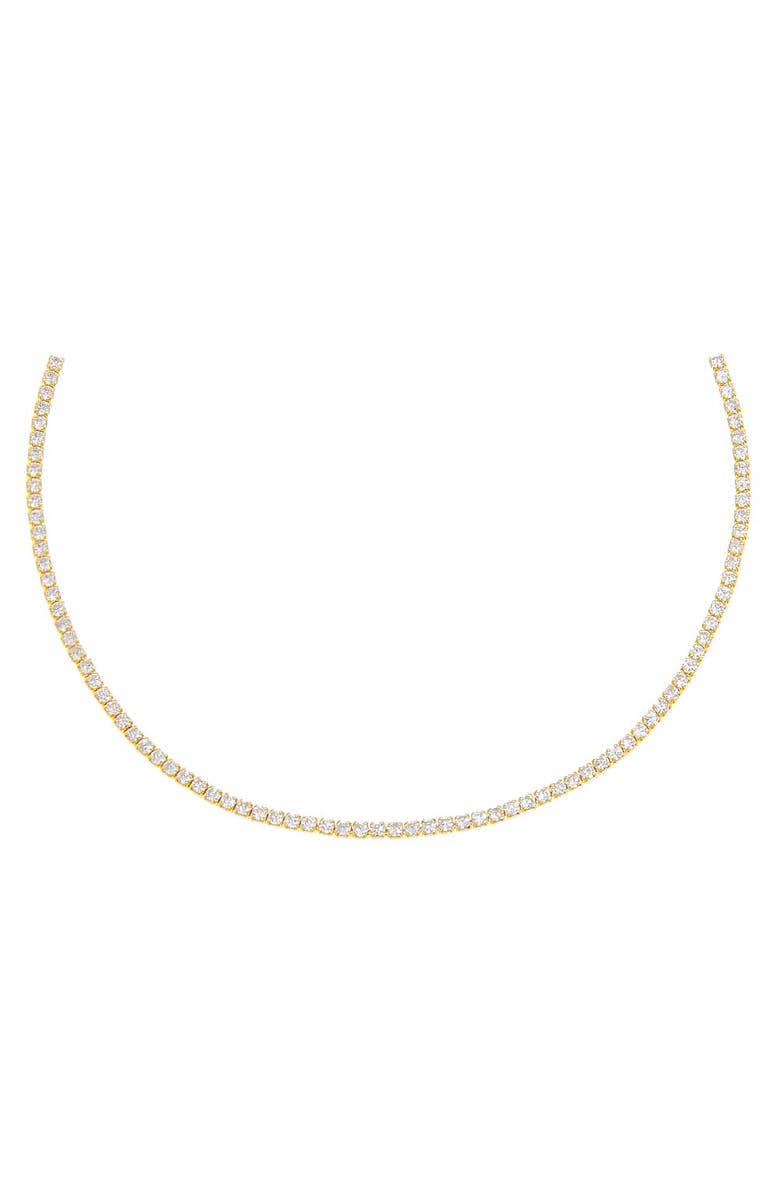 BY ADINA EDEN Sterling Silver Thin Tennis Choker, Main, color,