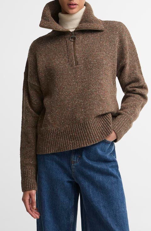 Lavensdale Wool Blend Half-Zip Sweater