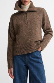 Barbour Lavensdale Wool Blend Half-Zip Sweater