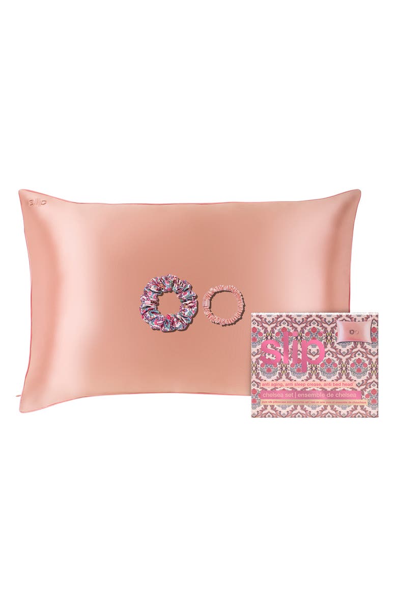 slip Chelsea Pure Silk Queen Pillowcase & Scrunchie Set (Limited Edition) $108 Value, Main, color, 