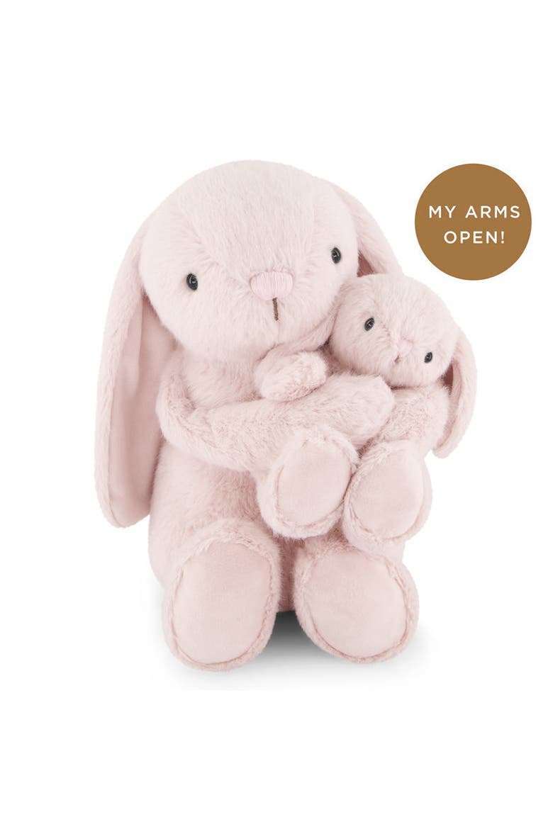 Frankie the Hugging Bunny Duo, Alternate, color, Blossom & Caramel