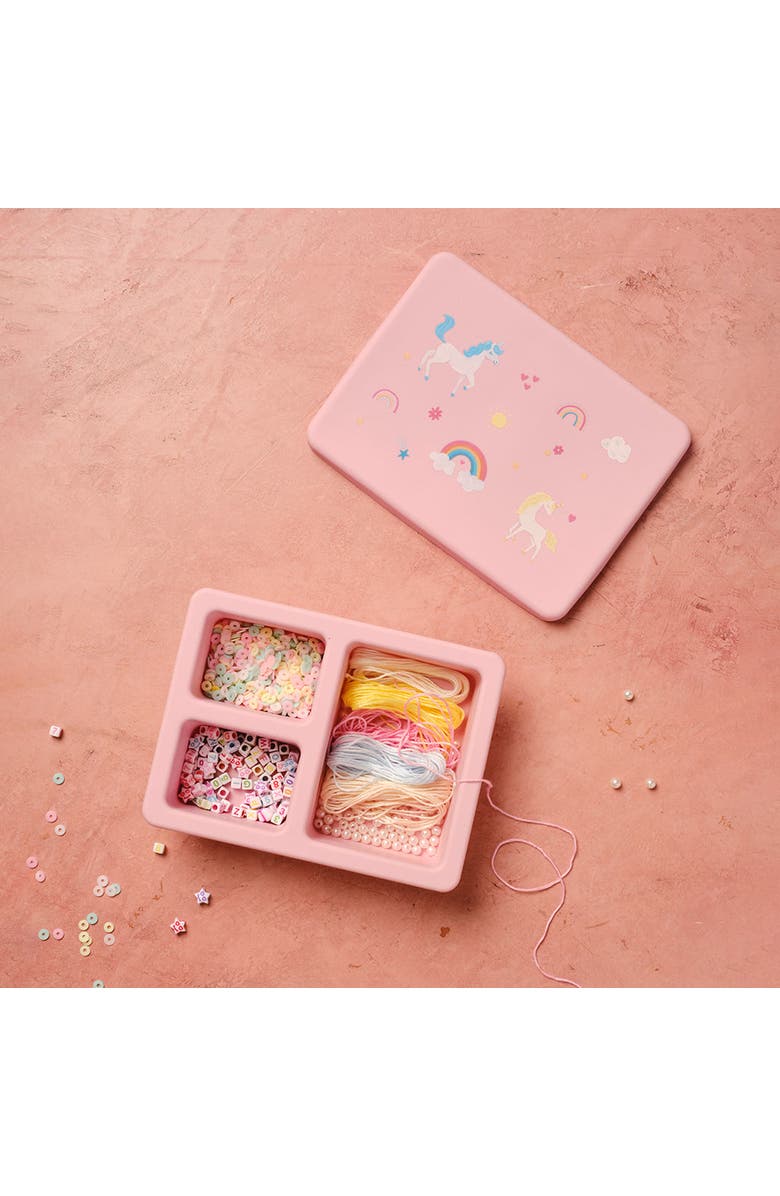 Austin Baby Co Silicone Mini  Bento Box, Alternate, color, Unicorn Bubbllegum Pink