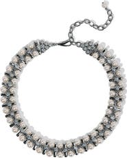 Nadri Imitation Pearl Retro Choker