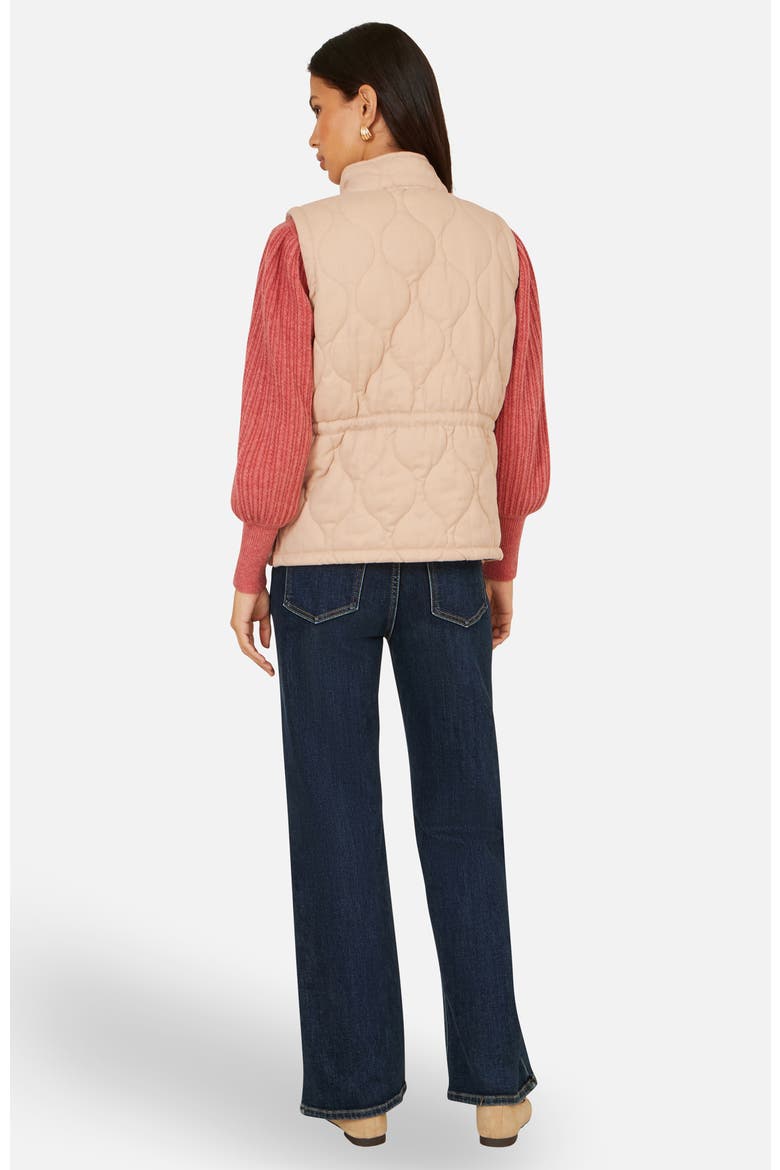 Quilted Utility Gilet, Alternate, color, Taupe