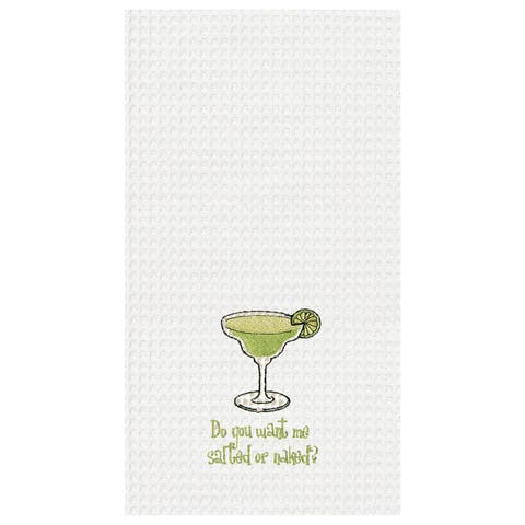 Want Me Salted or Naked? Waffle Weave Cotton Kitchen Towel
