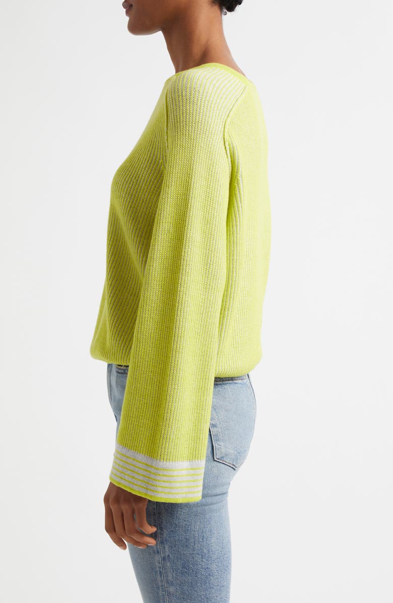 MARGARET O'LEARY Cotton & Cashmere Drawstring Waist Sweater, Alternate, color, 