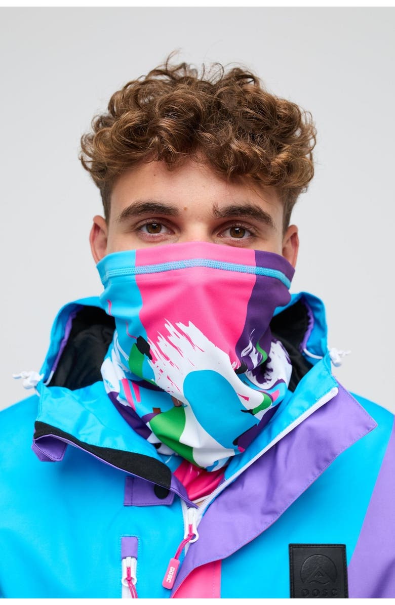 OOSC Neckwarmer - Powder Hound, Main, color, Multicolored