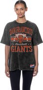 New Era Women's New Era Black San Francisco Giants Oversized Boyfriend T-Shirt