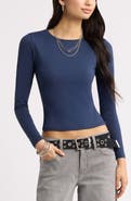 BP. Smooth Fit Long Sleeve Crewneck T-Shirt