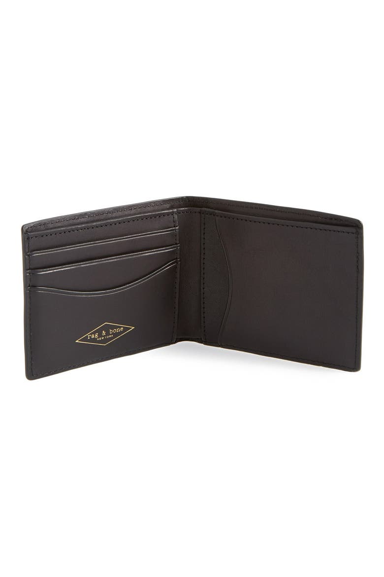 Hampshire Leather Bifold Wallet, Alternate, color, BLACK
