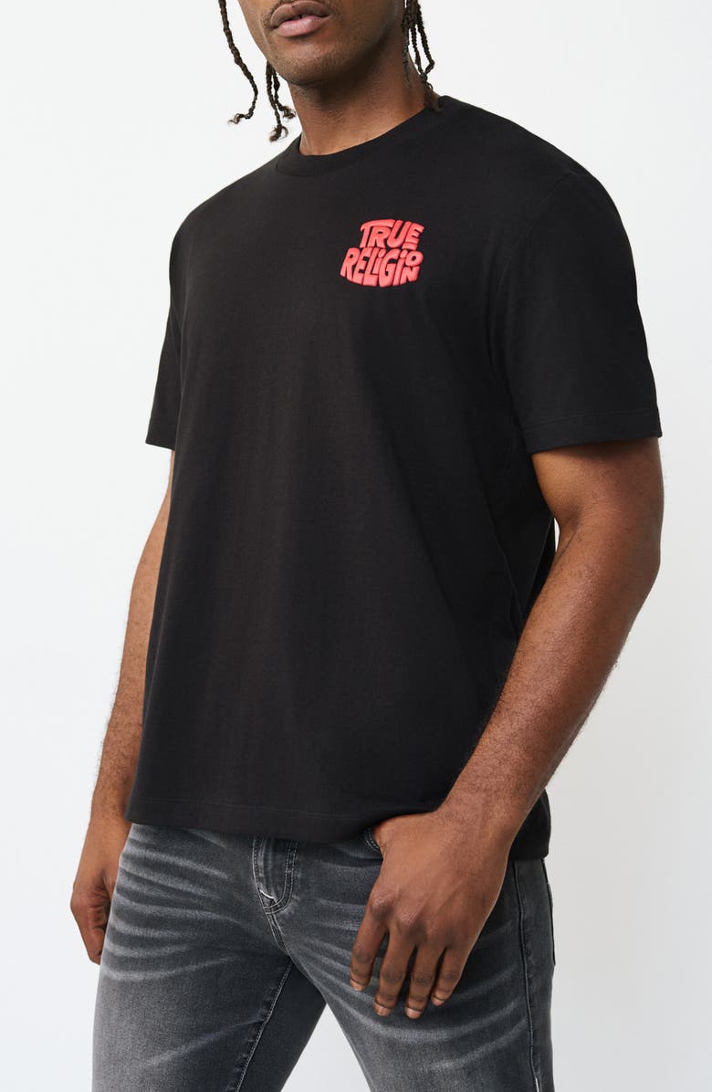 True Religion Burger Logo Tee, Alternate, color, 