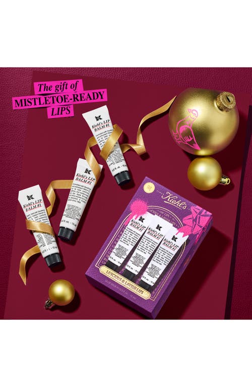 Kiehl's Since 1851 Luscious & Lavish Lips Set $42 Value In Transparent