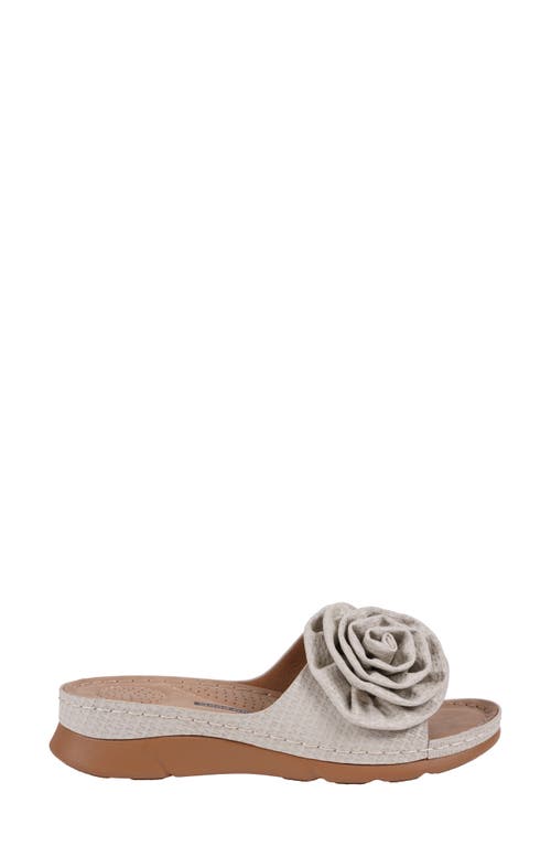 Gc Shoes Honey Comfort Platform Slide Sandal In Grey