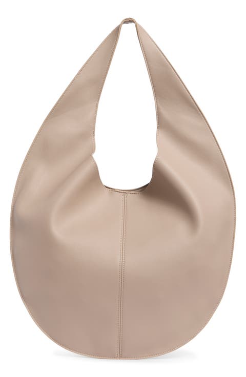 Long Crescent Hobo Bag