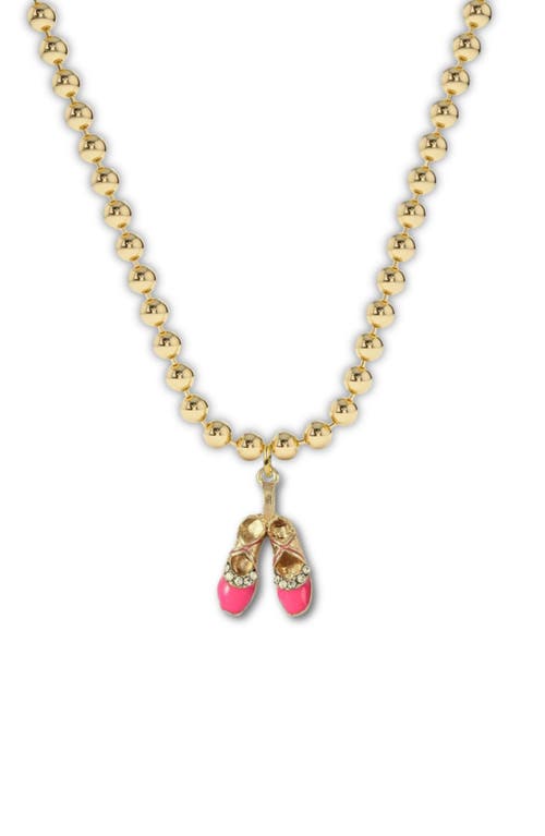 Shop Little Miss Zoe Ballerina Slippers Charm Necklace