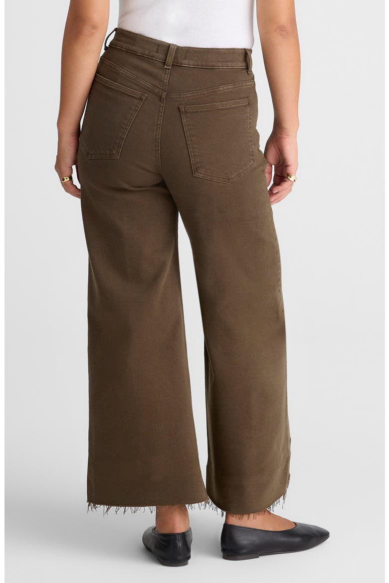 The Flare Wide Leg Crop Jeans, Alternate, color, DARK MOCHA
