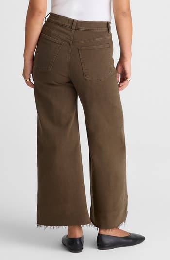 The Flare Wide Leg Crop Jeans