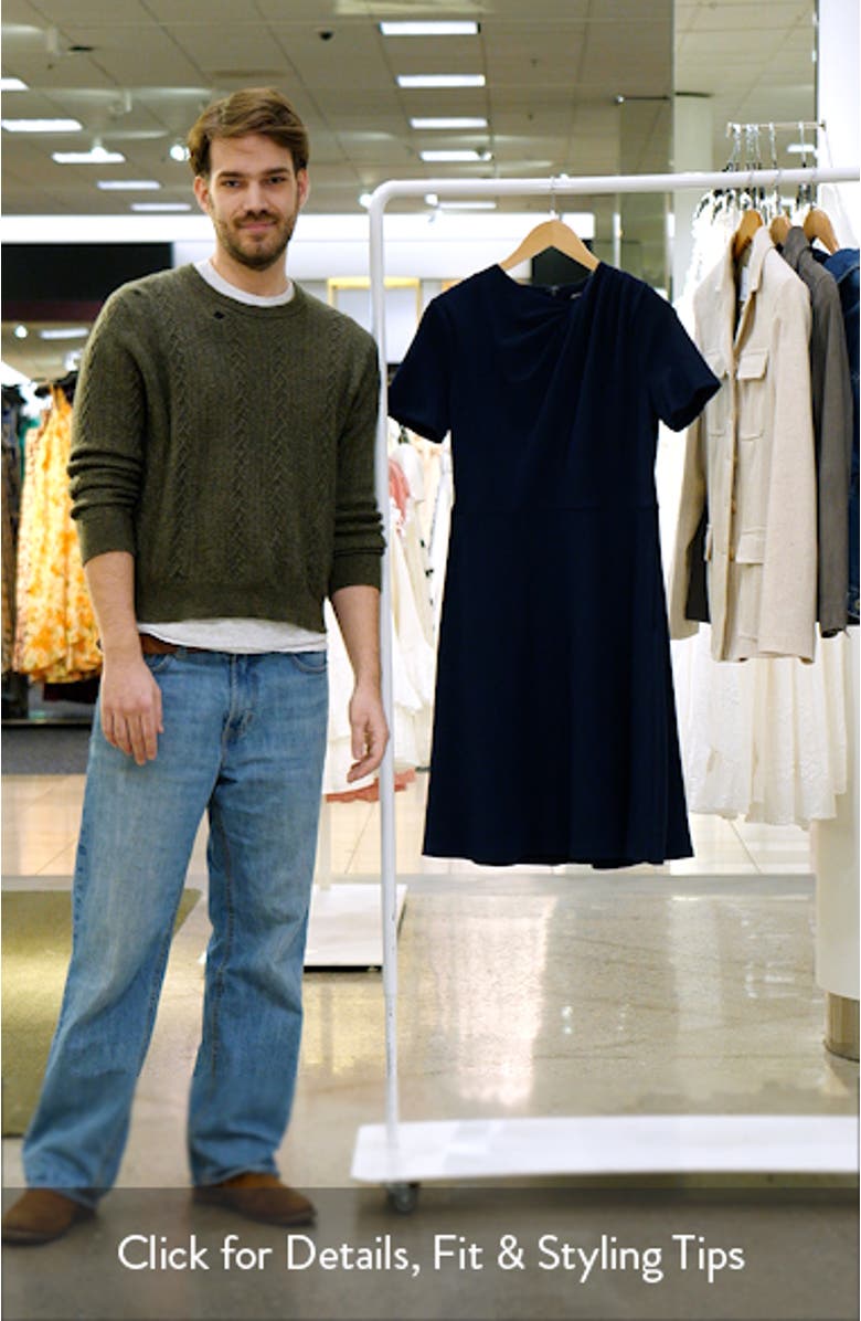 Drape Detail Fit & Flare Dress, sales video thumbnail