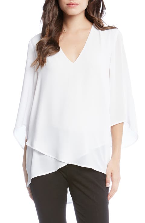 Asymmetrical Crepe Top