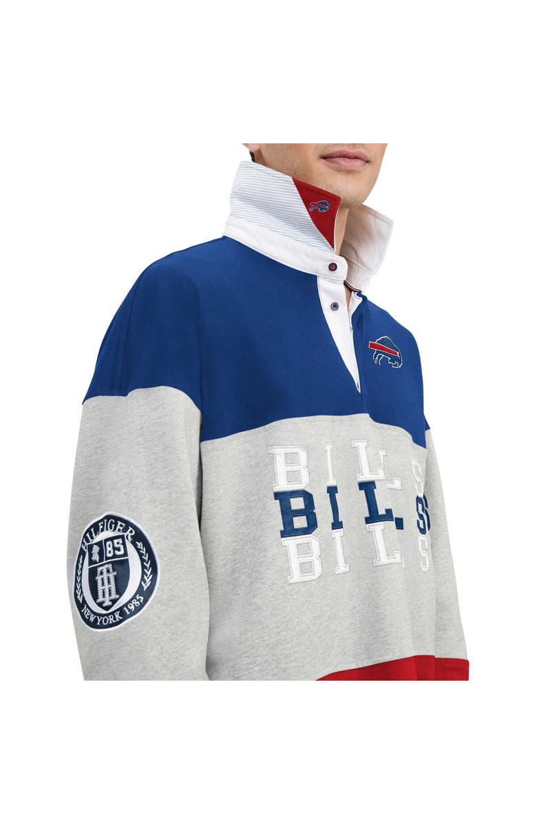 Tommy Hilfiger Men's Tommy Hilfiger Royal Buffalo Bills Connor Oversized Rugby Long Sleeve Polo, Alternate, color, Royal