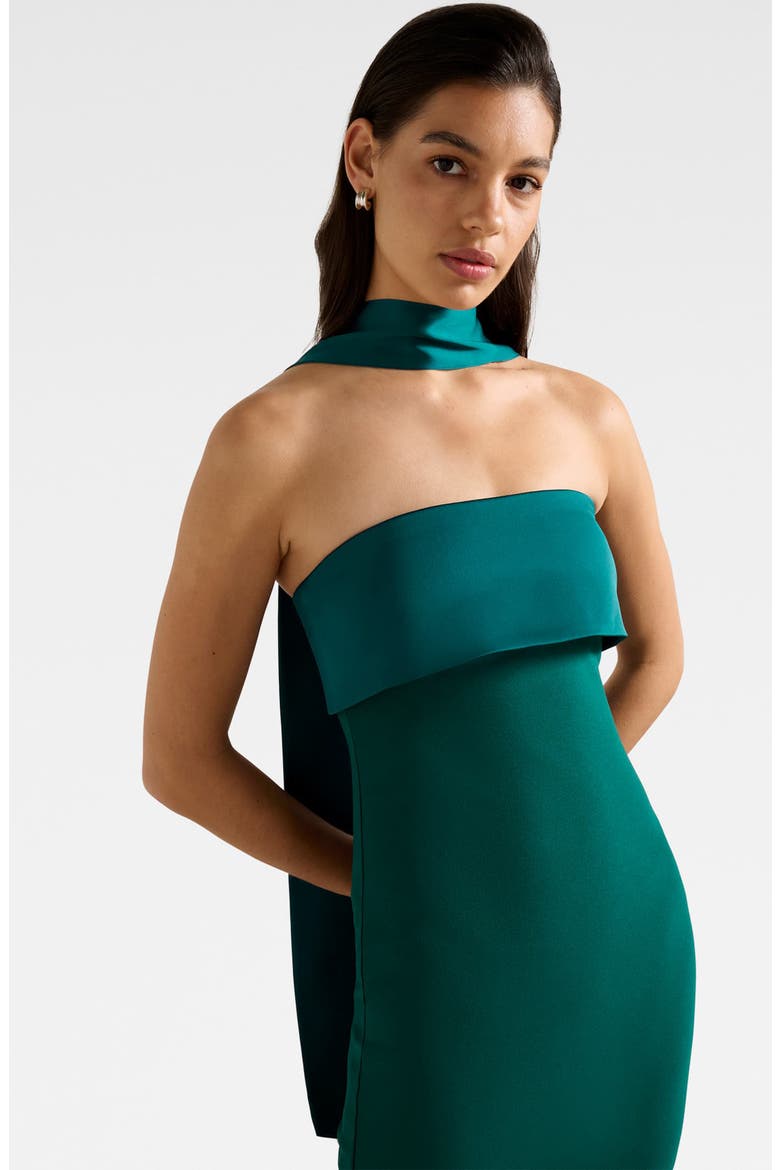 Ever New Odelia Strapless Satin Mermaid Gown & Scarf Set (Women)