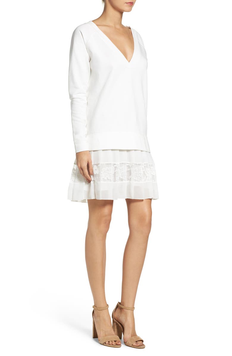 French Connection Eliza Drop Waist Dress, Alternate, color, 