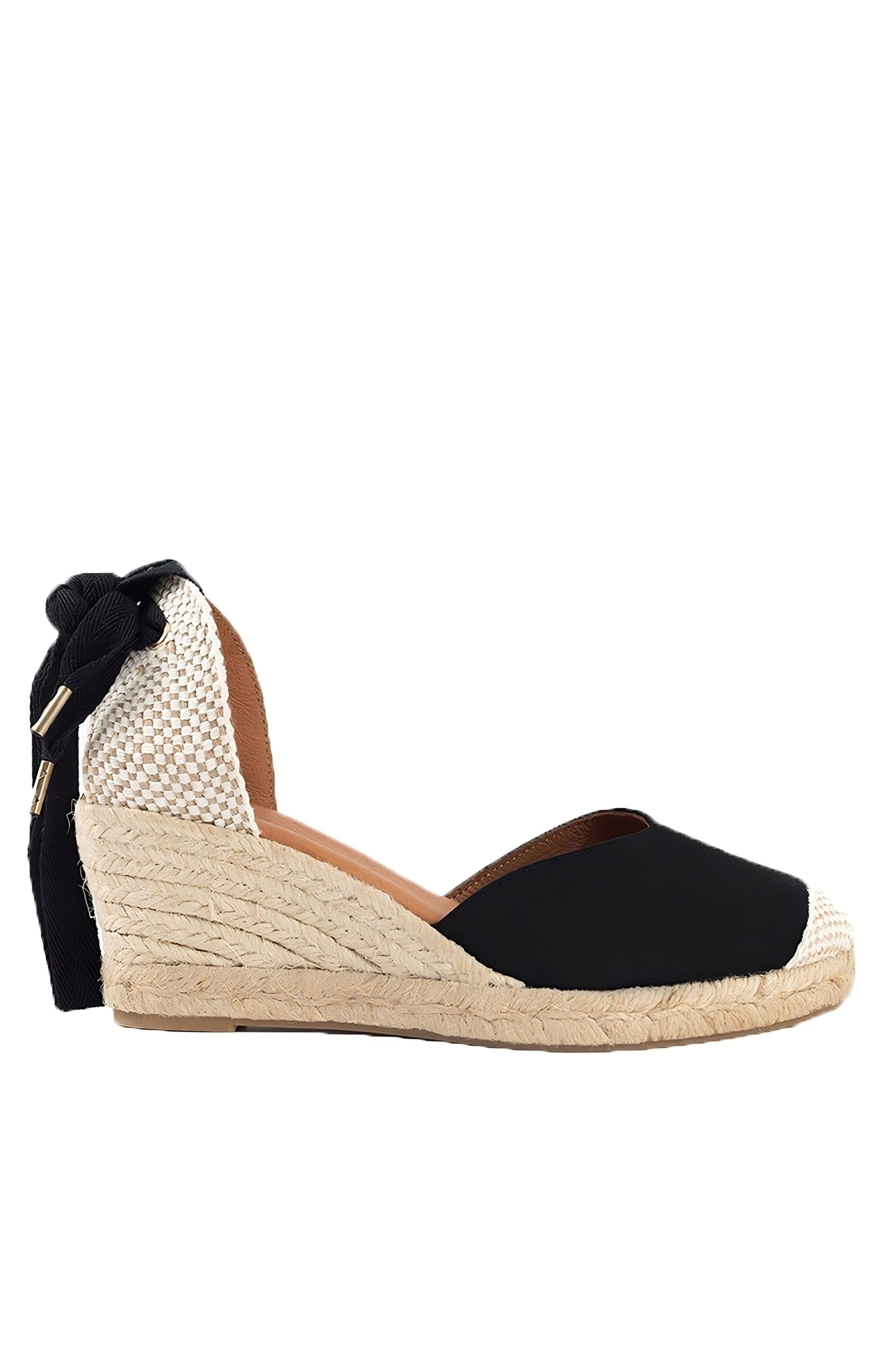 Jimena Medium-Lace Espadrille, Alternate, color, black