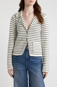 FRAME The Crochet Cotton Blazer