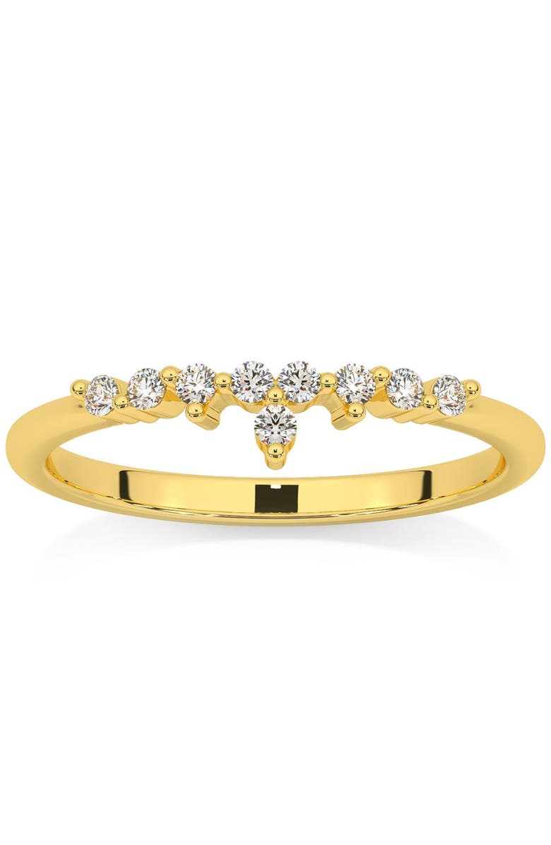 Bliss Diamond 1/5Ct Stackable Diamomnd Anniversary Ring Wedding Band 14k Gold Lab Grown, Main, color, 14K Yellow Gold