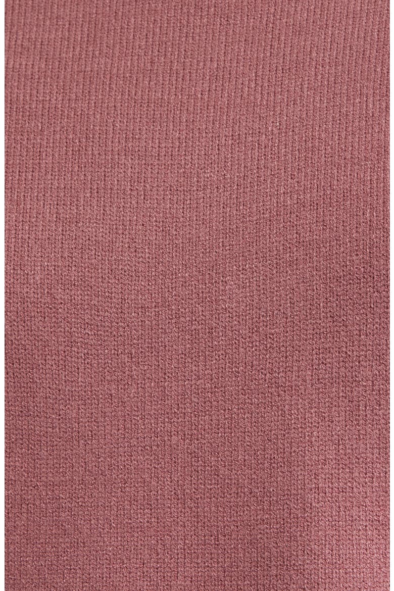 Mock Neck Raglan Sleeve Sweater, Alternate, color, DUSTY ROSE