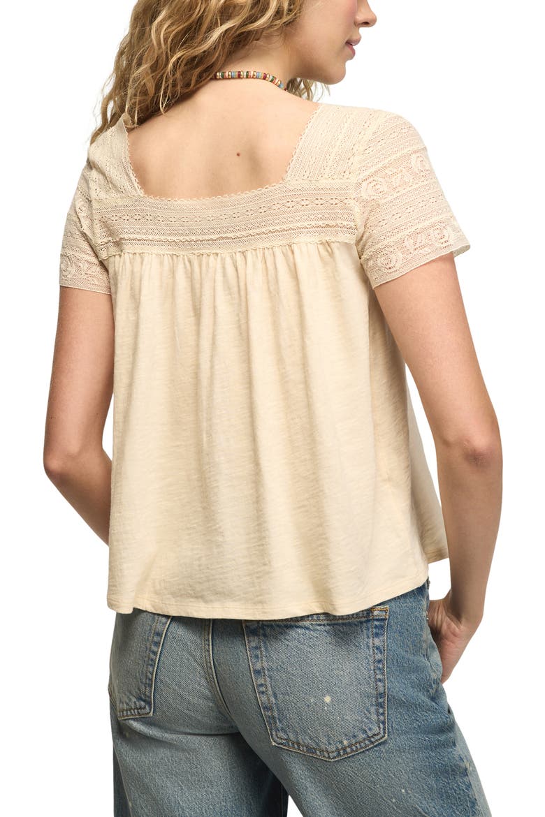 Lace Trim Swing Top, Alternate, color, PINK TINT