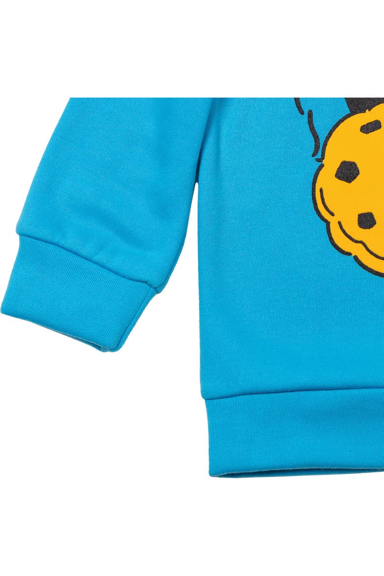 Fleece Pullover Hoodie, Alternate, color, Cookie Monster Blue