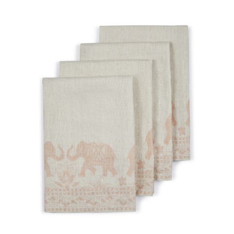 Garden Elephant Napkins - Set of 4