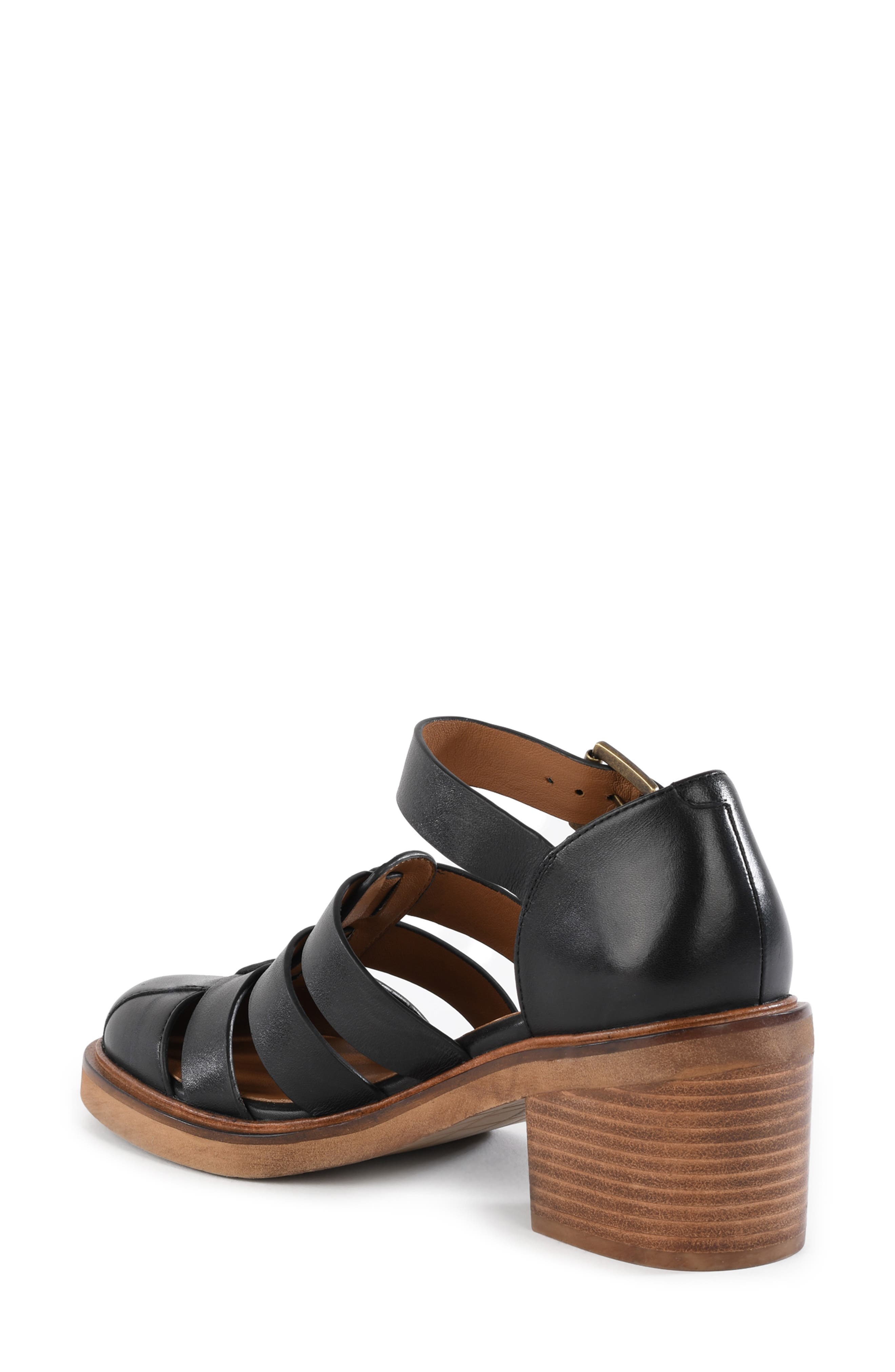 Seychelles Cinematic Ankle Strap Fisherman Sandal, Alternate, color, Black